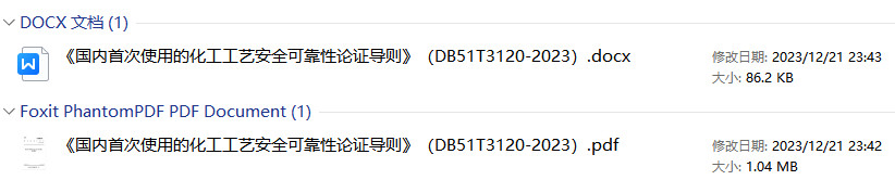 《国内首次使用的化工工艺安全可靠性论证导则》(DB51/T3120-2023)【四川省地方标准】【全文附高清PDF+Word版下载】1