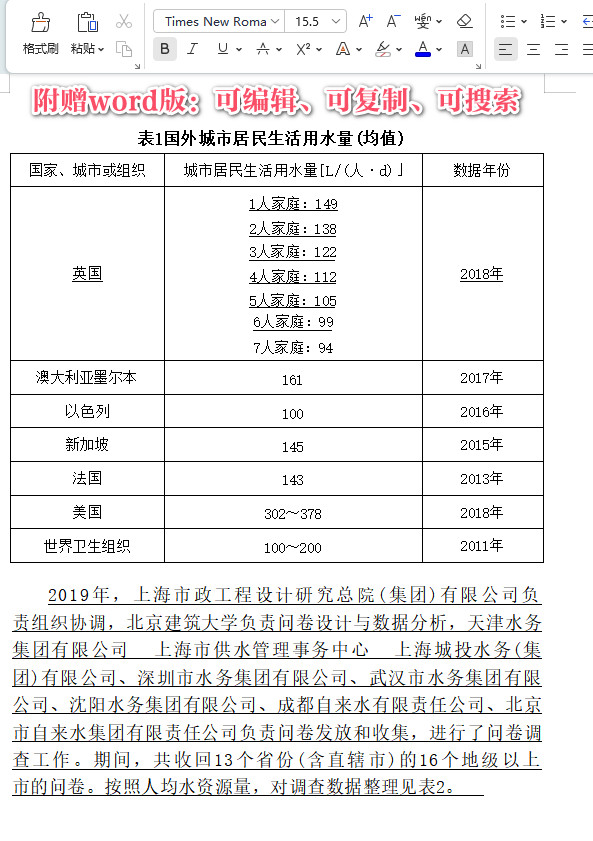 《城市居民生活用水量标准(2023年版)》(GB/T50331-2002)【全文附高清无水印PDF+可编辑Word版下载】3