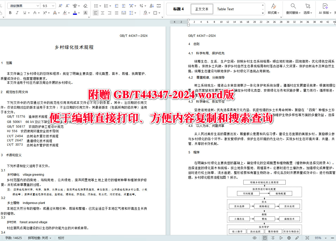 《乡村绿化技术规程》(GB/T44347-2024)【全文附高清无水印PDF+可编辑Word版下载】4