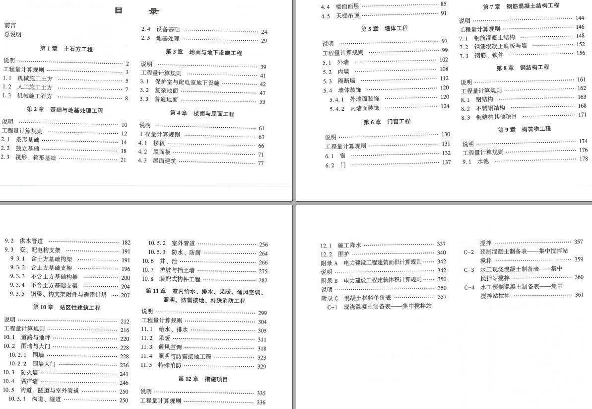 《电网技术改造工程概算定额（2020年版）第一册：建筑工程》【全文附高清PDF扫描版下载】2